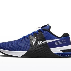 Size 12- Nike Men's Metcon 8 Old Royal White Black DO9328-400 Gym Training Shoes